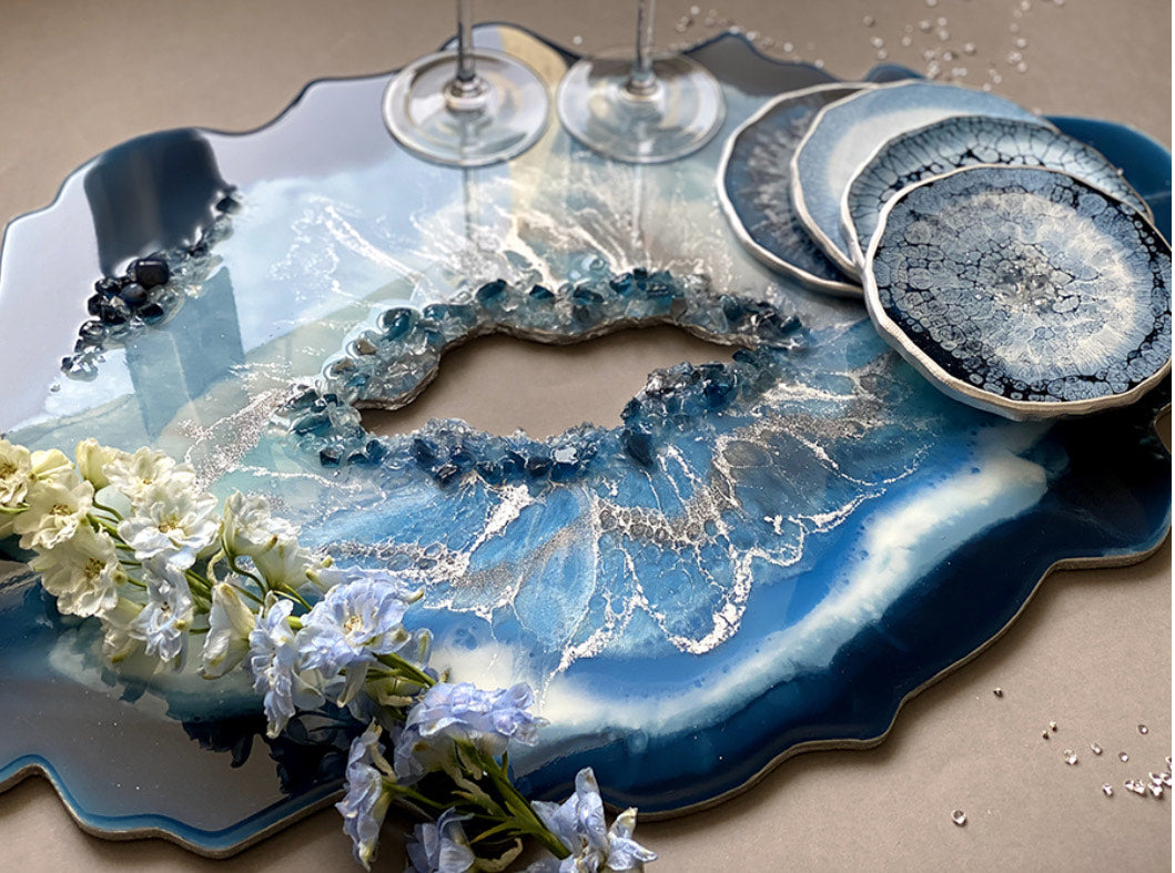 Creating a Geode: Two Resin Art Techniques for Stunning Designs